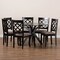 Baxton Studio Jana Sand Upholstered and Dark Brown Finished Wood 7-Piece Dining Set 170-10531-10894 - alternate 4